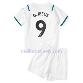 Maillot de Foot Manchester City Gabriel Jesus 9 Extérieur 2021-22 - Enfant